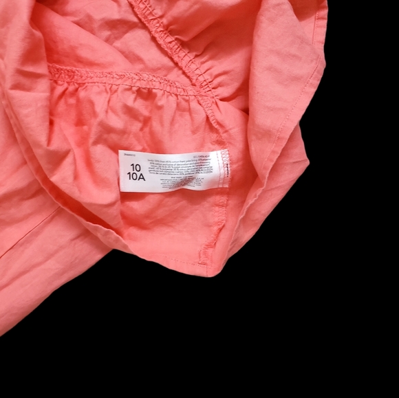 Carter's Kids Girls Coral Sleeveless Ruffle Dress - Picture 5 of 6